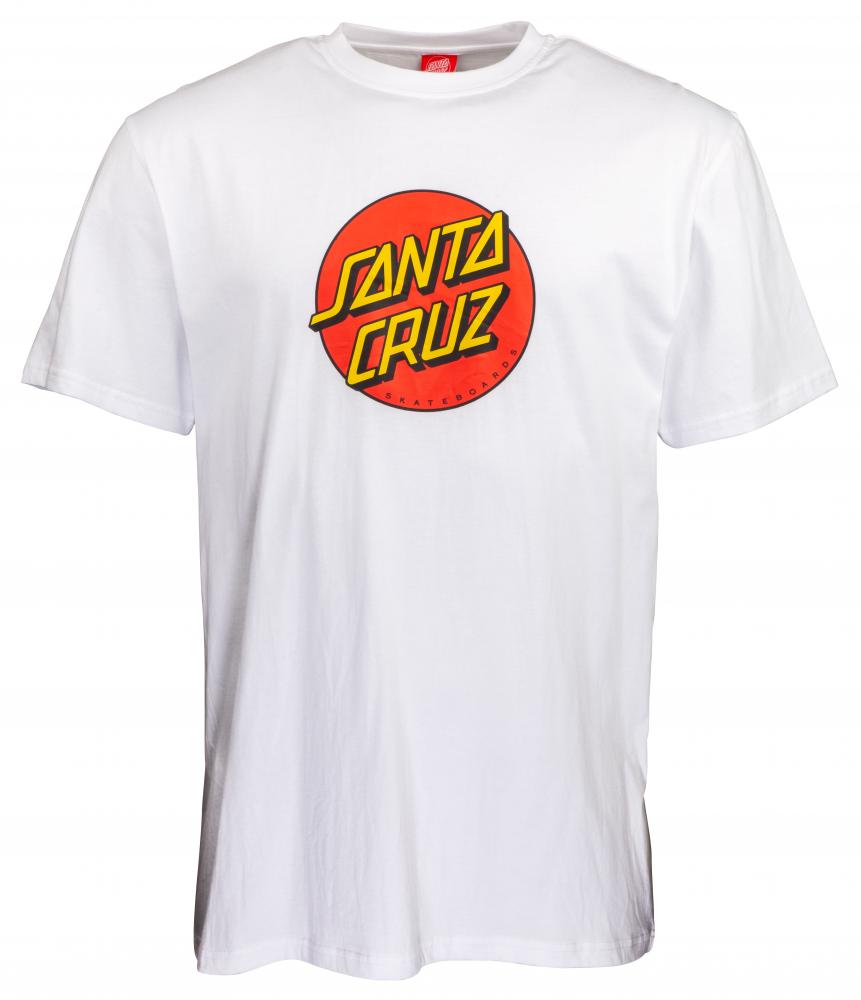 Santa Cruz T-Shirt Classic Dot weiss