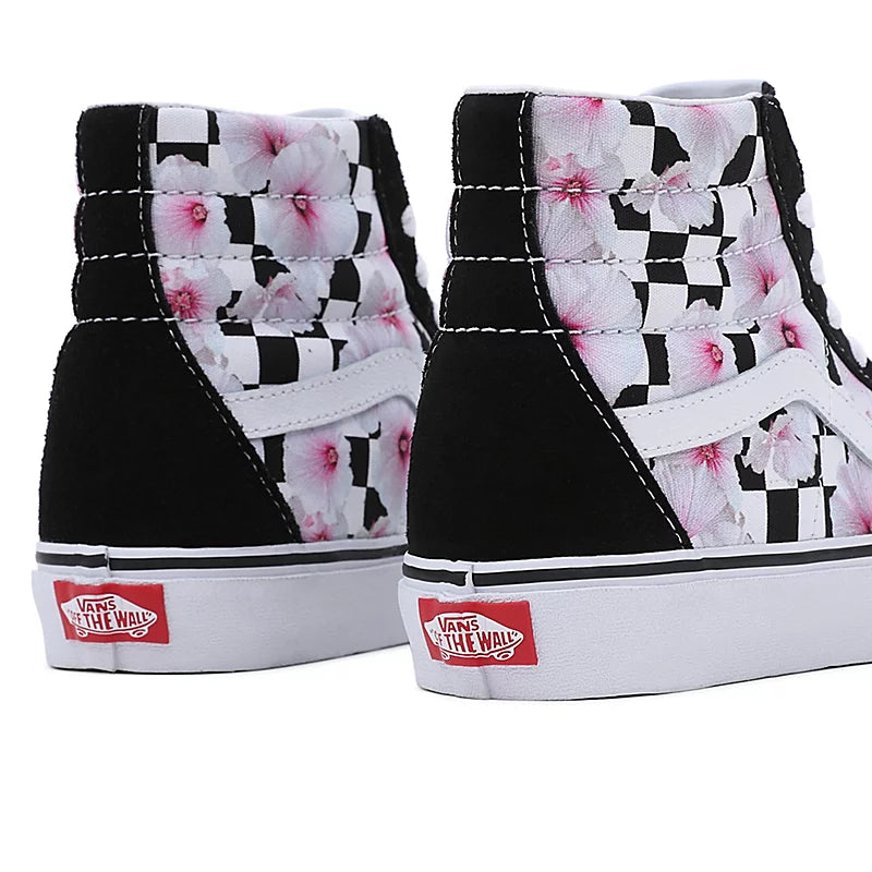 VANS SK8-HI Hibiscus Black Checkerboard VN0007NSBLK