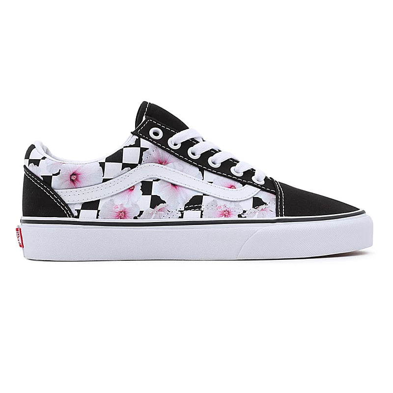 VANS Old Skool Hibiscus Black Checkerboard VN0007NTBM8