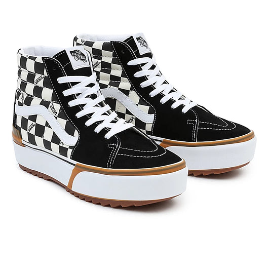 VANS SK8-HI Stacked black white Checkerboard VN0A4BTWVLV
