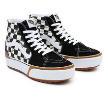 Lade das Bild in den Galerie-Viewer, VANS SK8-HI Stacked black white Checkerboard VN0A4BTWVLV
