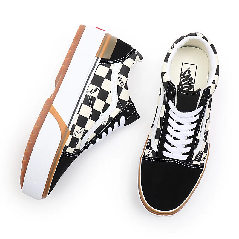 VANS Old Skool Stacked black white Checkerboard VN0A4U15VLV Perplex Shoeplex