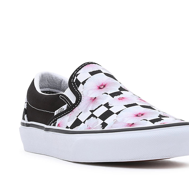 VANS Classic Slip On Hibiscus Checkerboard VN0A5JLXBM8