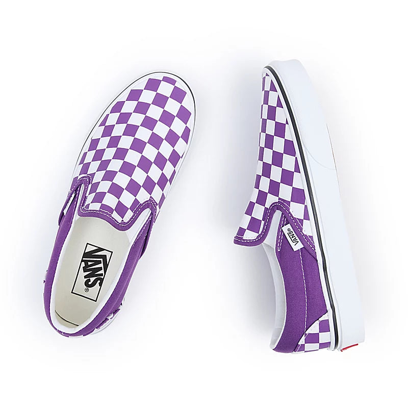 Vans Classic Slip On Checkerboard purple white VN0A5JMHBEK