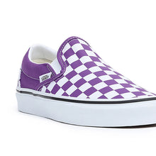 Lade das Bild in den Galerie-Viewer, Vans Classic Slip On Checkerboard purple white VN0A5JMHBEK

