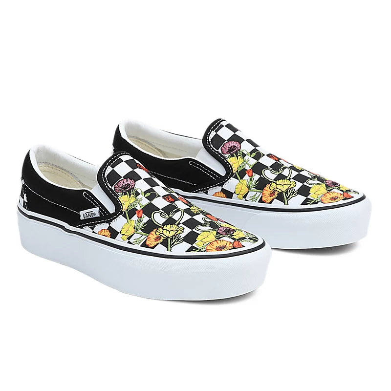 VANS Classic Slip On Plateau Black multicolor VN0A5KXIBML