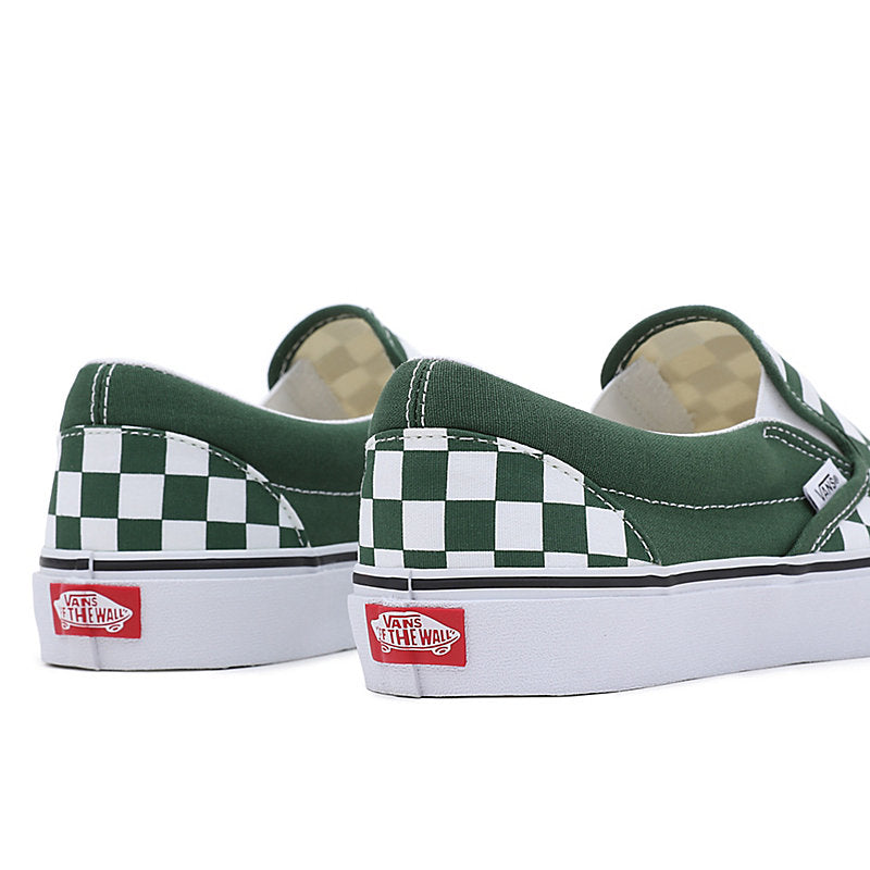 Vans Classic Slip On Checkerboard Darkgreen White VN0A7Q5D6QU
