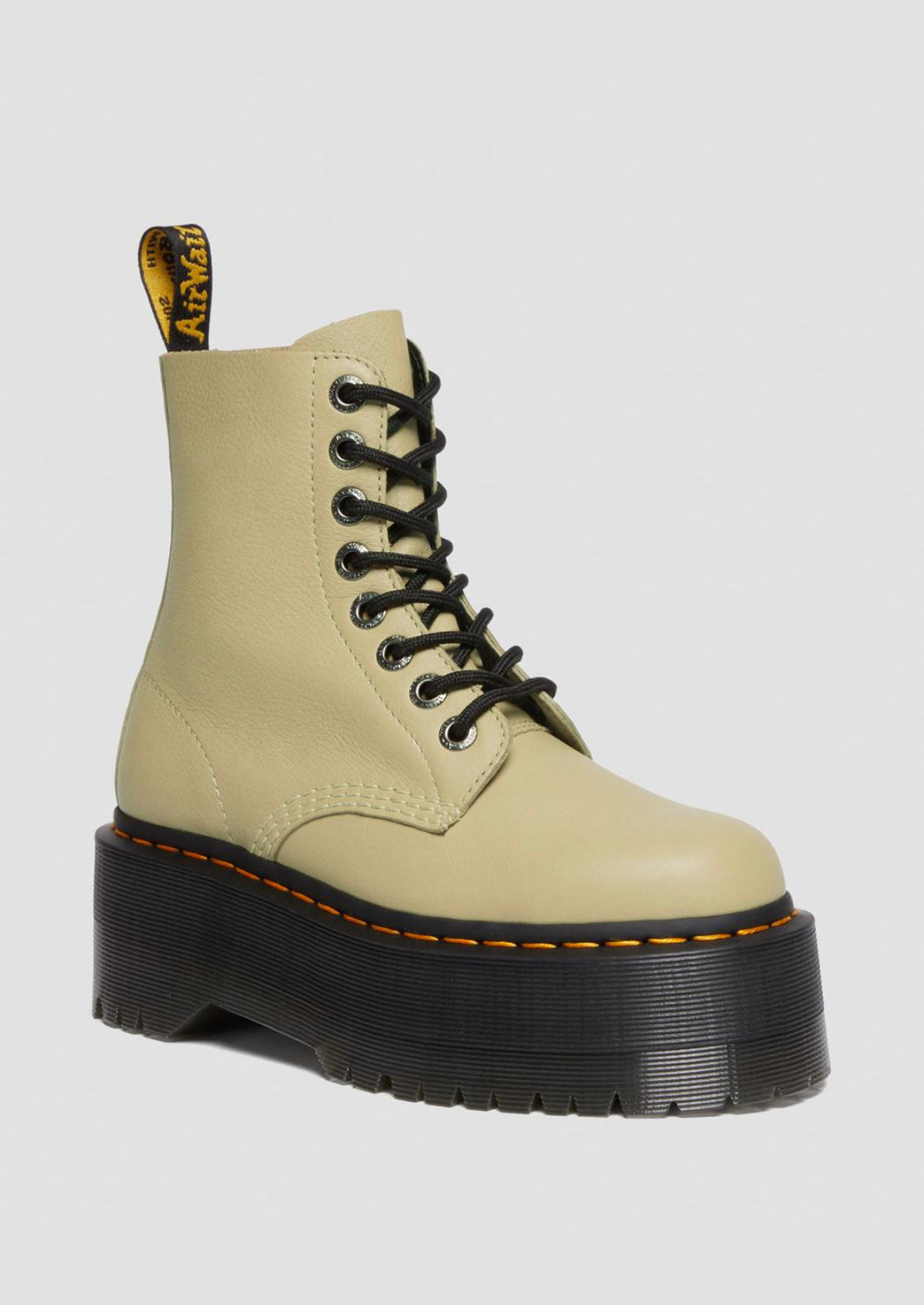 Dr.Martens 1460 Pascal Max Platform Boots Pale Olive Pisa 26925358