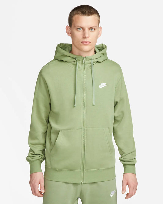 Nike Sportswear Club Full-Zip Hoodie Fleece Oil Green BV2645-386