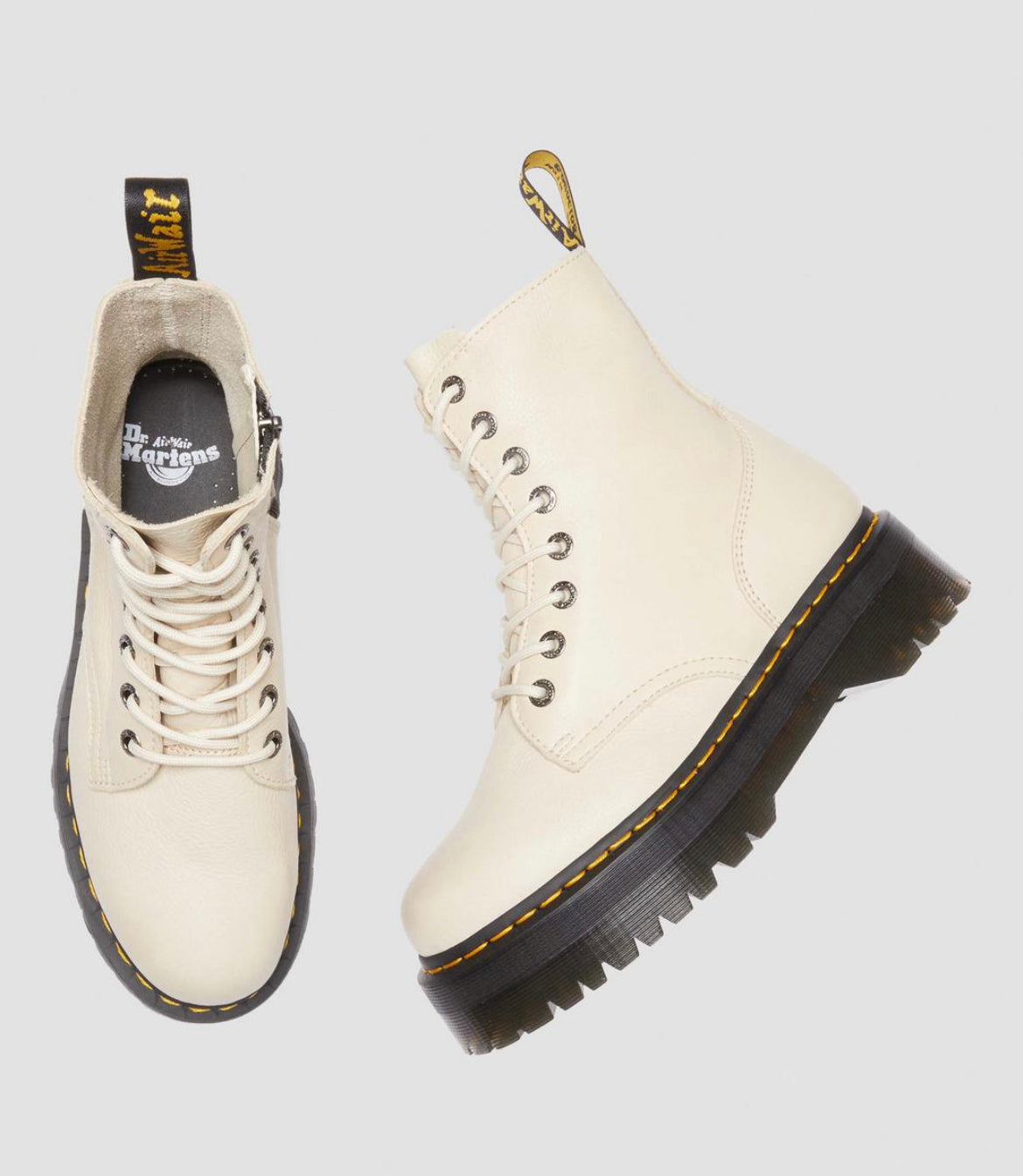Dr.Martens Jadon III Parchment Beige Pisa Plateau 26378292