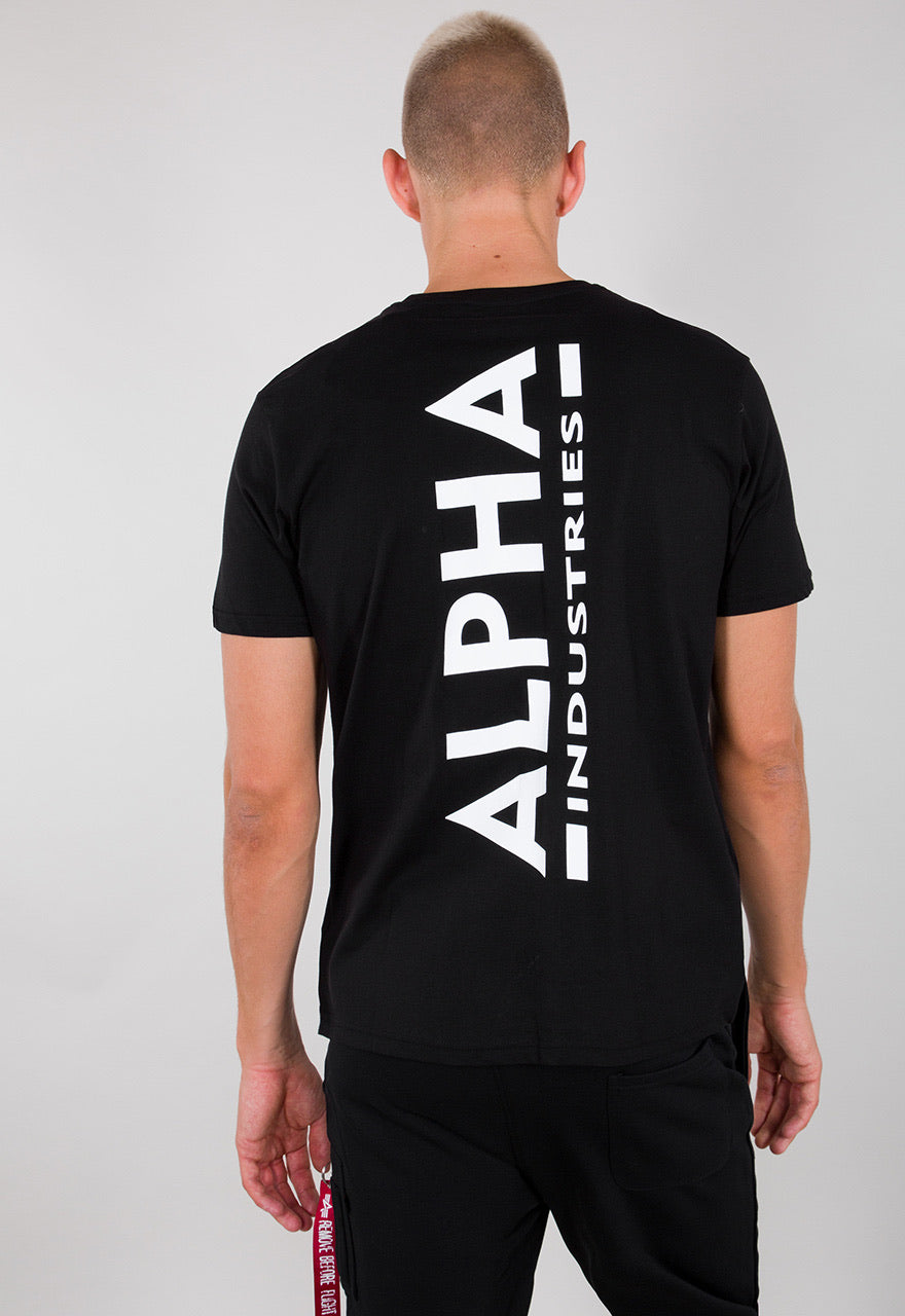 Alpha Industries Backprint T-Shirt schwarz 128507-03
