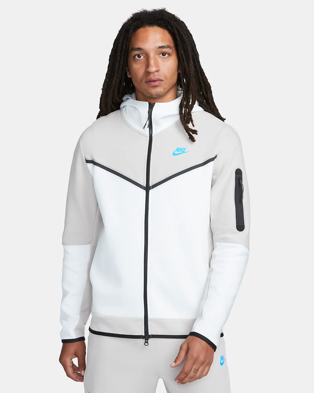 Nike Sportswear Tech Fleece Full-Zip Hoodie light Iron white DV0537-012