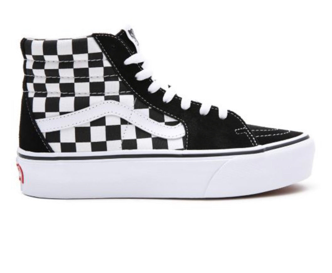 VANS SK8-HI Platform black white Checkerboard / schwarz weiss VN0A3TKNQXH