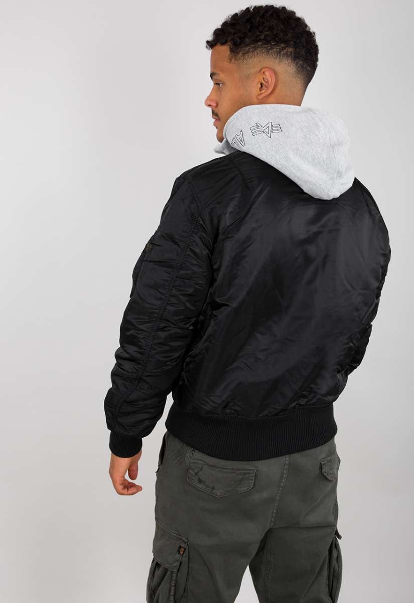 Alpha Industries Bomberjacke schwarz MA-1 D-TEC 183110-03