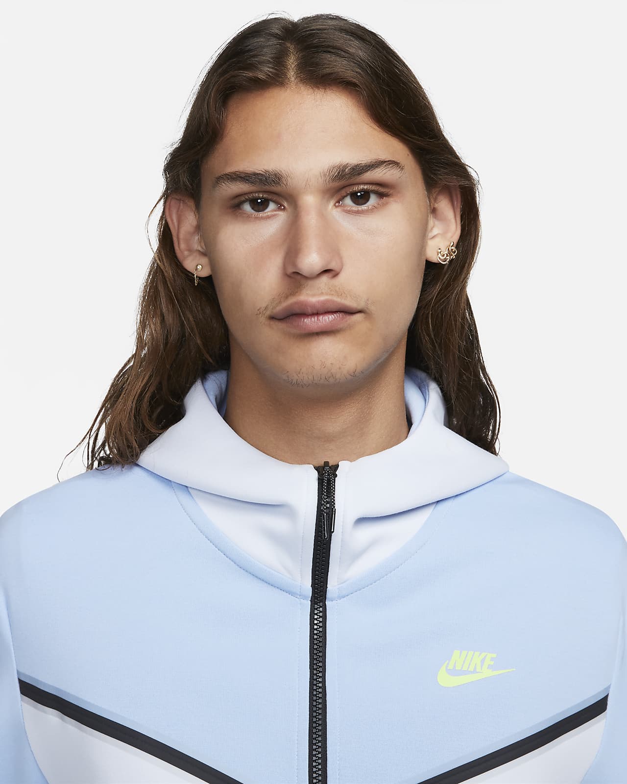 Nike Sportswear Tech Fleece Full-Zip Hoodie cobalt bliss grey DV0537-479