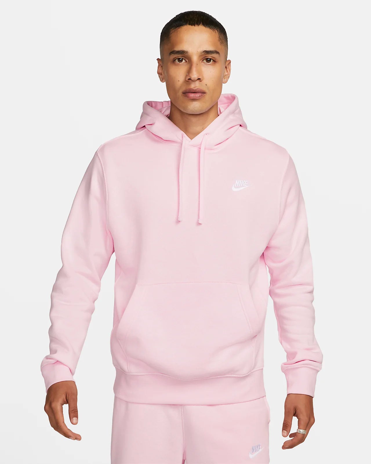 Nike fleece pink hot sale