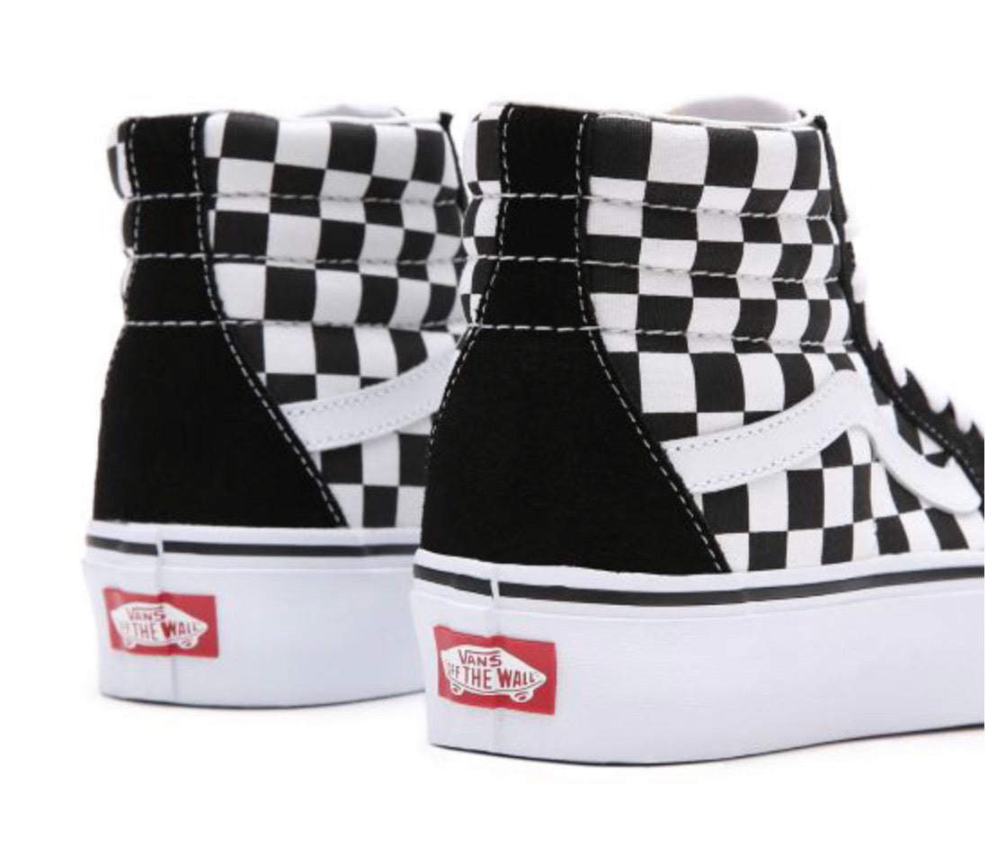 VANS SK8-HI Platform black white Checkerboard / schwarz weiss VN0A3TKNQXH
