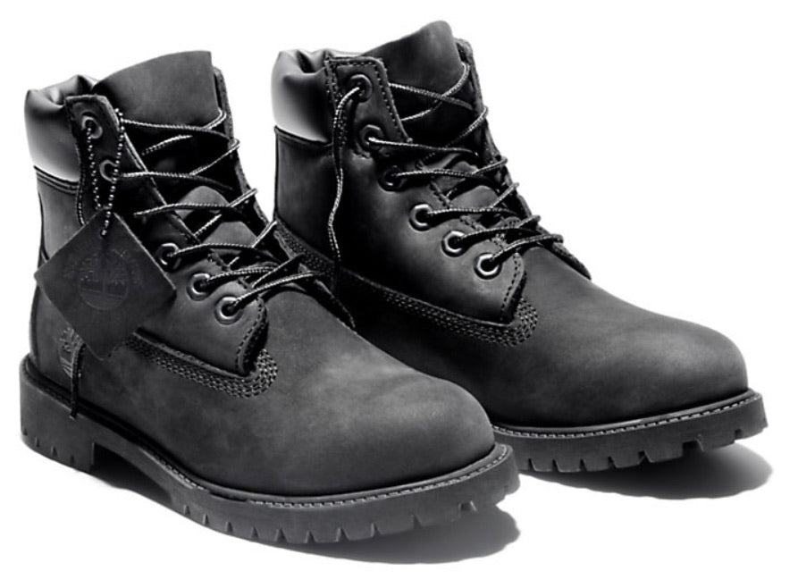 All black timberlands kids online