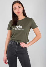 Lade das Bild in den Galerie-Viewer, Alpha Industries New Basic T-Shirt WMN olive 196051-142
