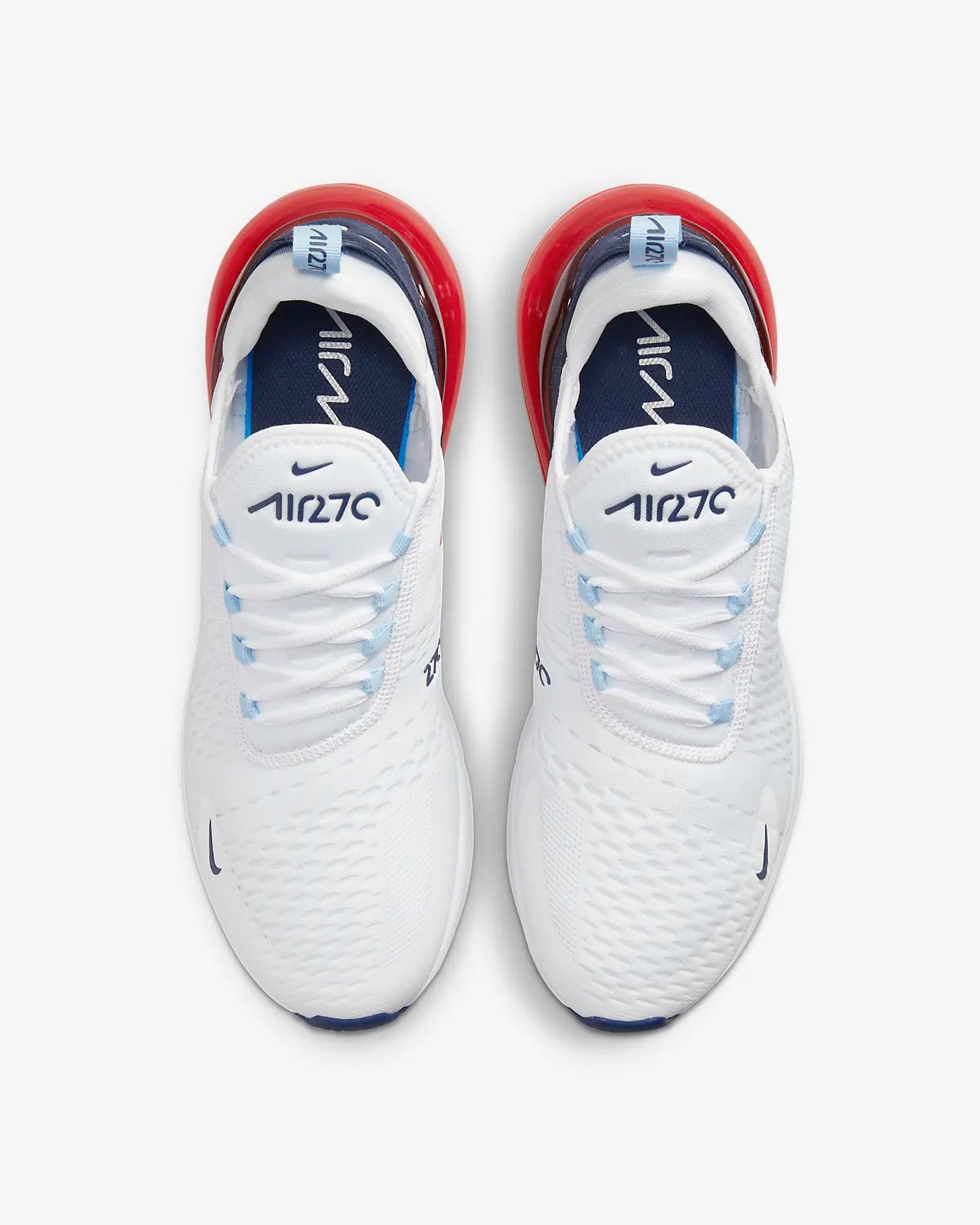 Nike air max 270 mens blue and red best sale