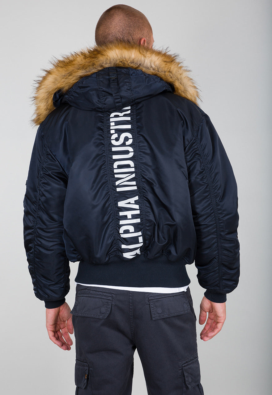 Alpha Industries Bomberjacke schwarz 45P Hooded Custom 113145-285