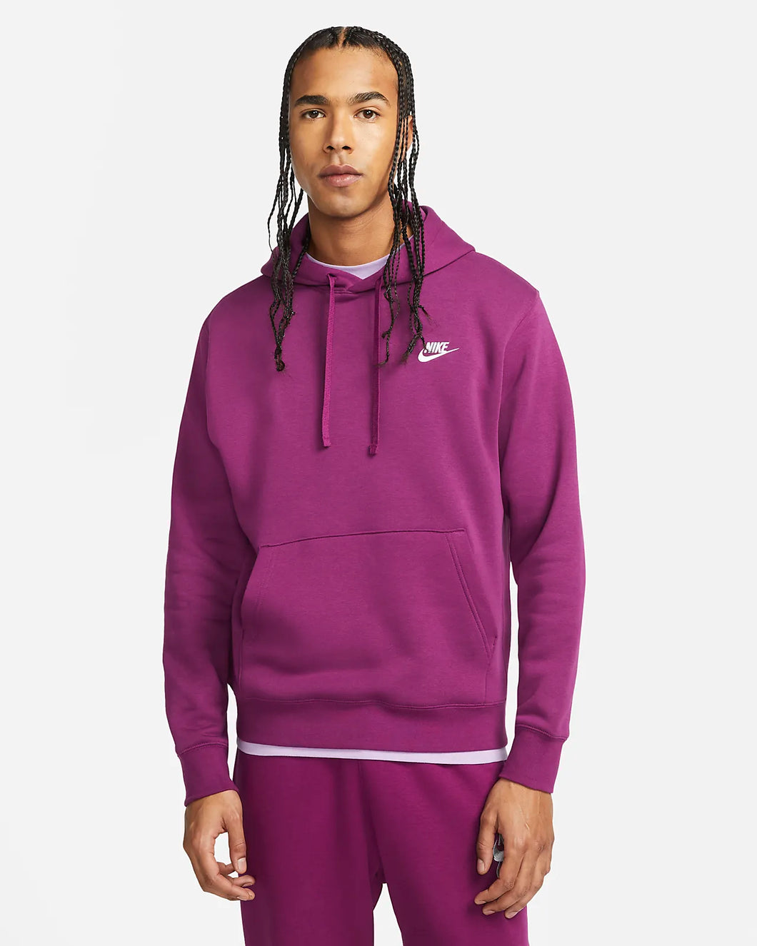 Nike Sportswear Club Pullover Hoodie Fleece sangria BV2654-610