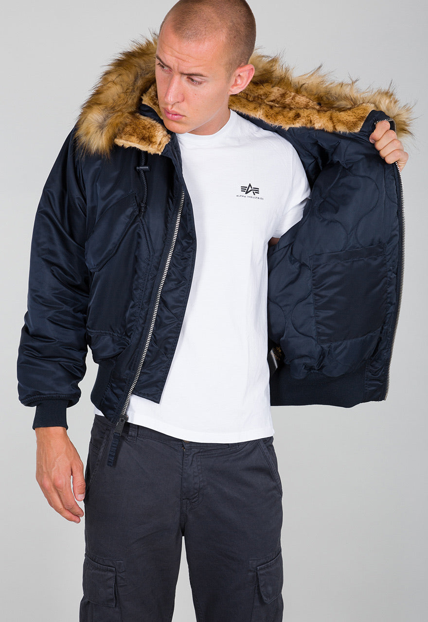 Alpha Industries Bomberjacke schwarz 45P Hooded Custom 113145-285