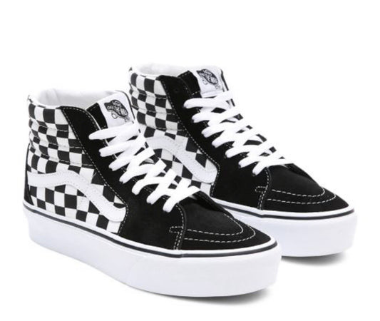 VANS SK8-HI Platform black white Checkerboard / schwarz weiss VN0A3TKNQXH