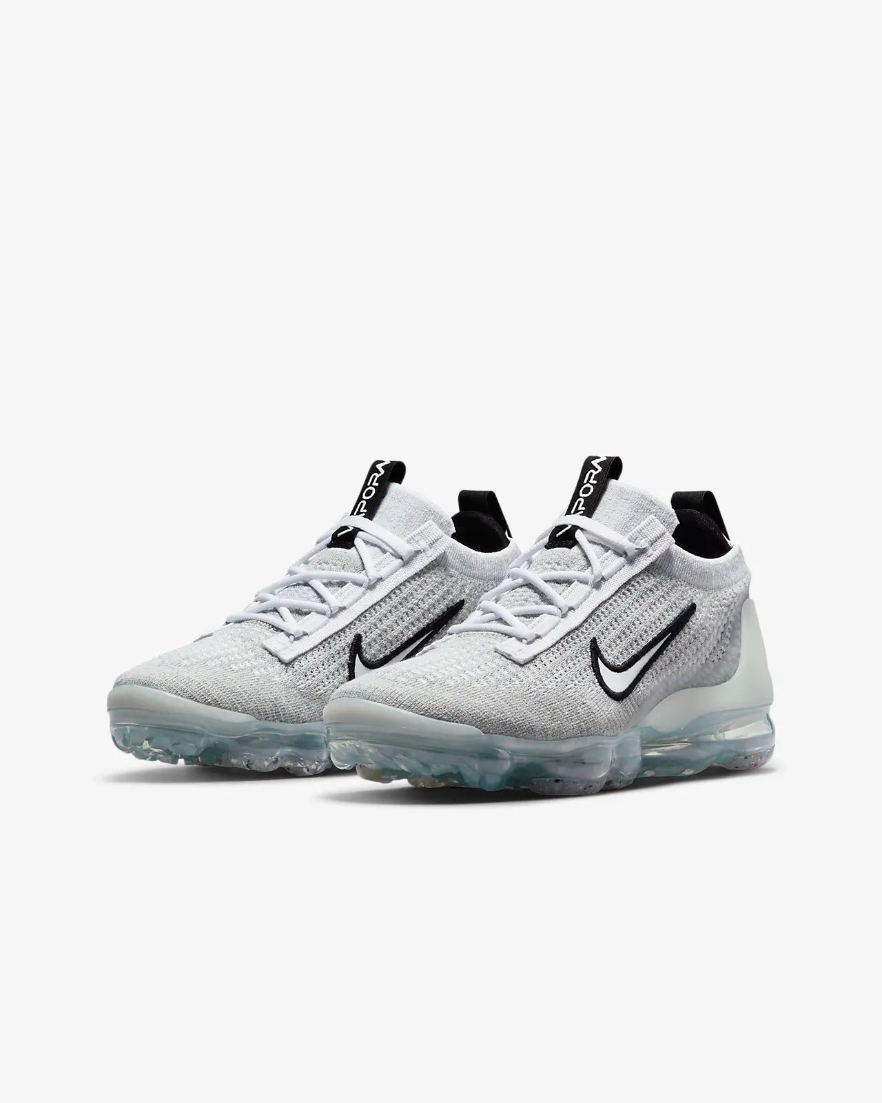 Nike Air Vapormax 2021 FK white black metallic silver DB1550 100 Perplex Shoeplex