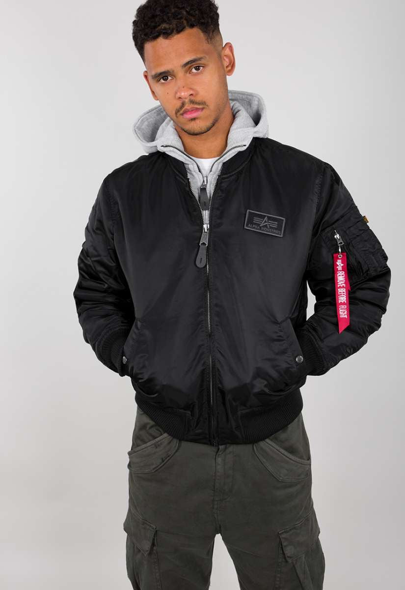 Alpha Industries Bomberjacke schwarz MA-1 D-TEC 183110-03