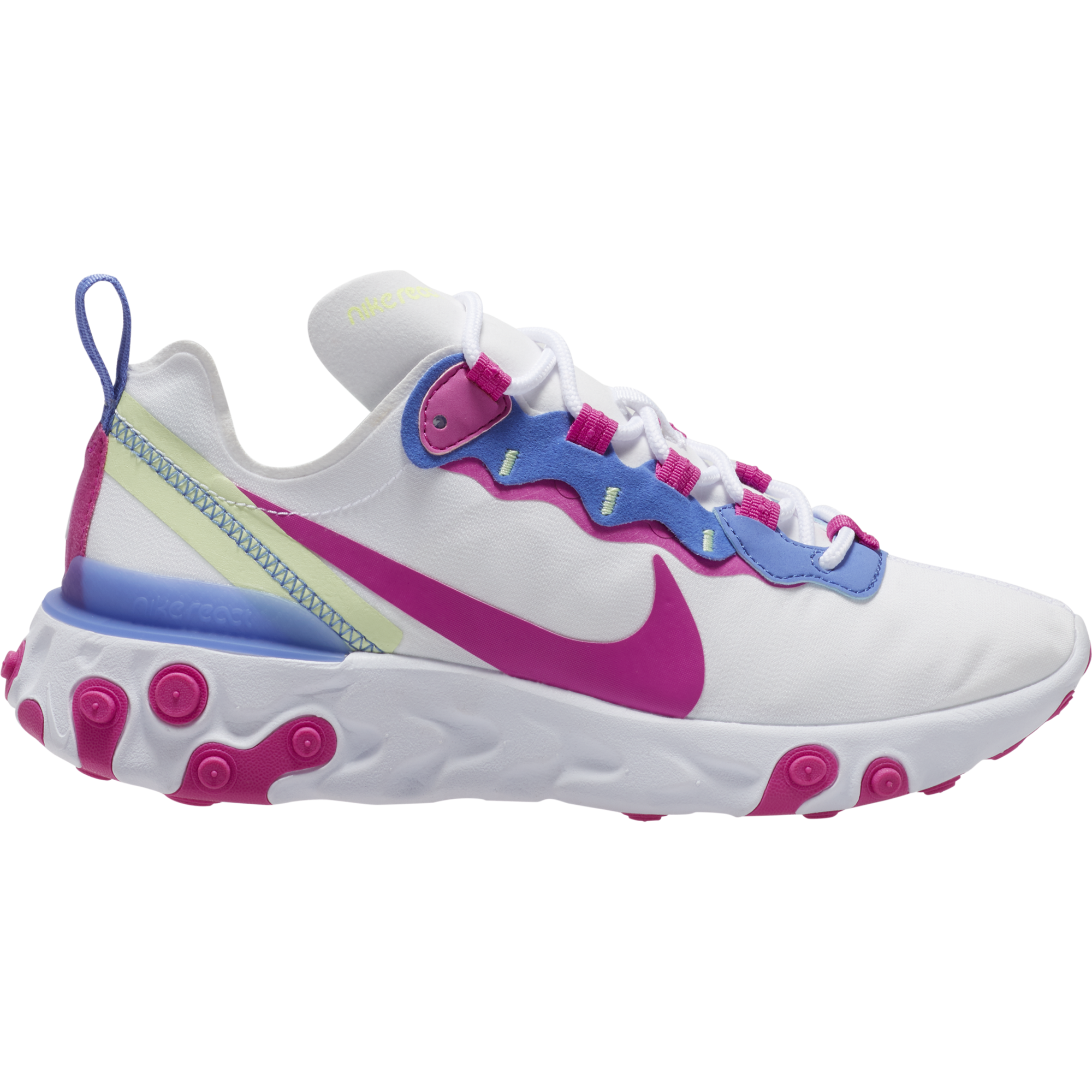 All white nike react element sales