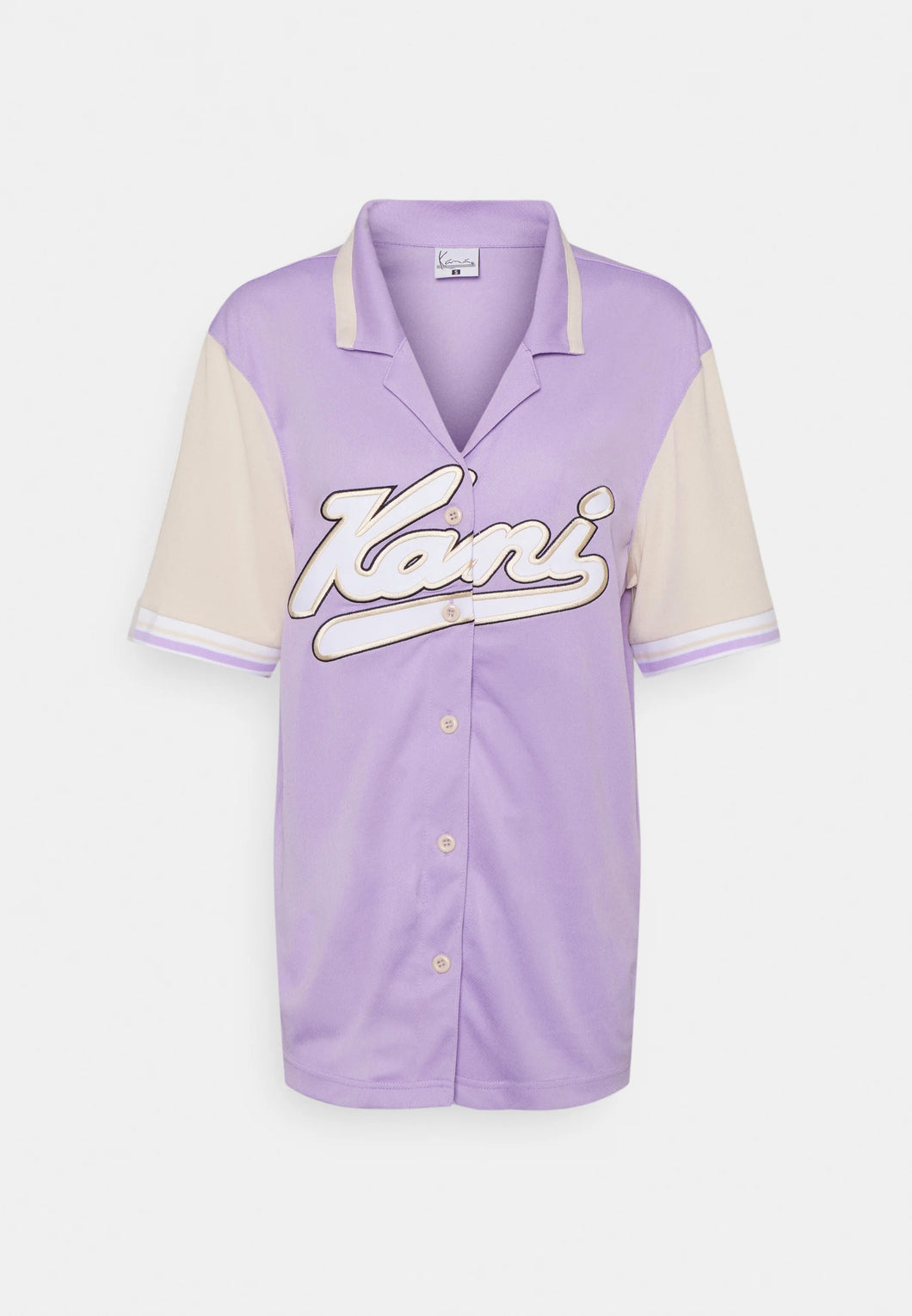 Karl Kani Varsity Baseball Shirt purple sand