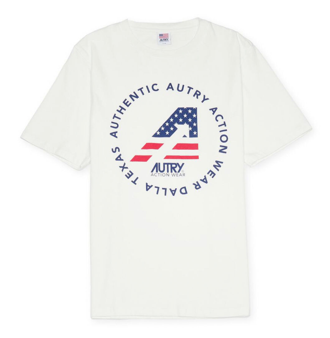 Autry Action Wear T-Shirt white Flag SIMA900