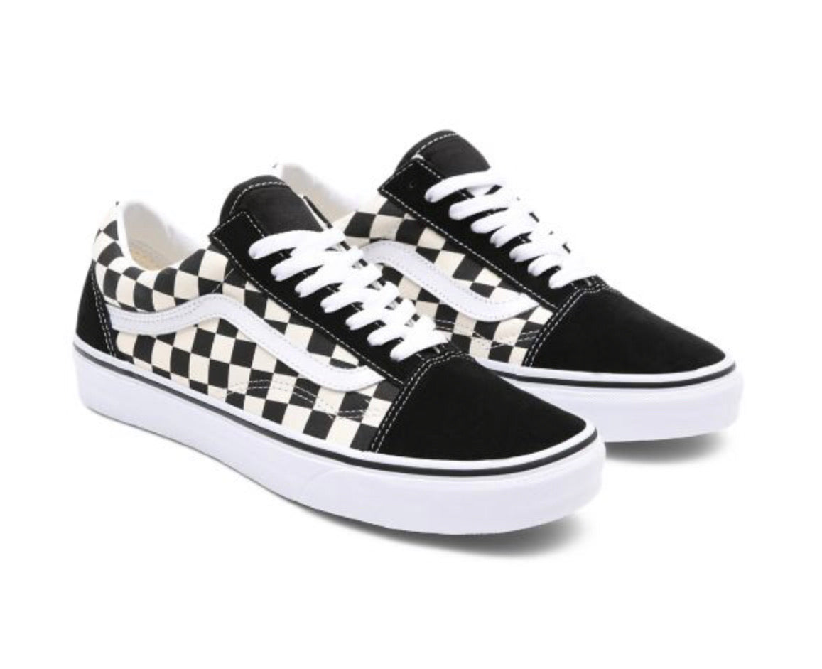 VANS Old Skool black white Primary Check / schwarz weiss VN0A38G1P0S