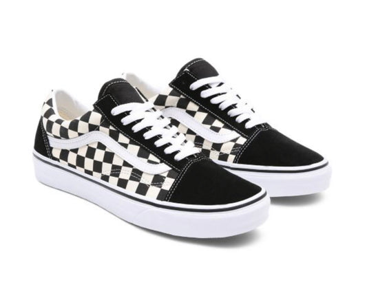 VANS Old Skool black white Primary Check / schwarz weiss VN0A38G1P0S