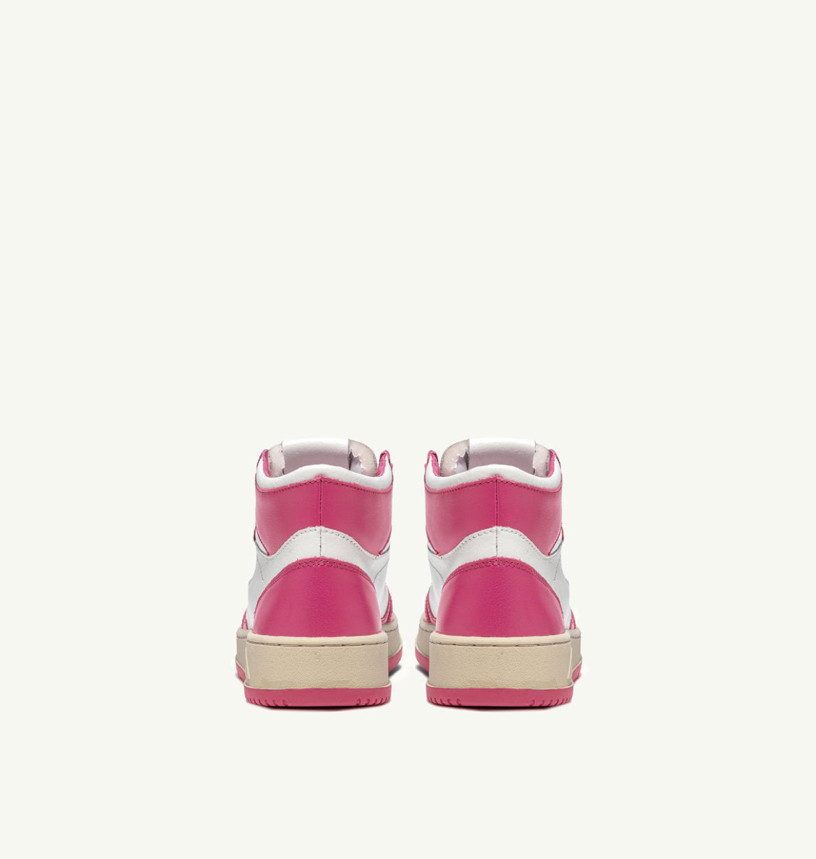 Autry Action Shoes Sneaker Medalist Mid Women white fuchsia AUMWWB14