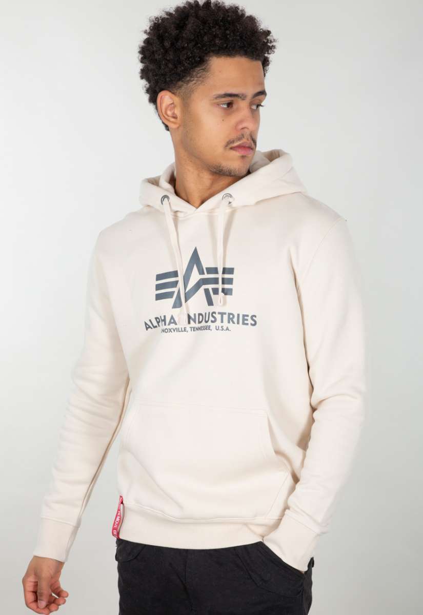 Alpha Industries Basic Hoodie jetstream white 178312-578