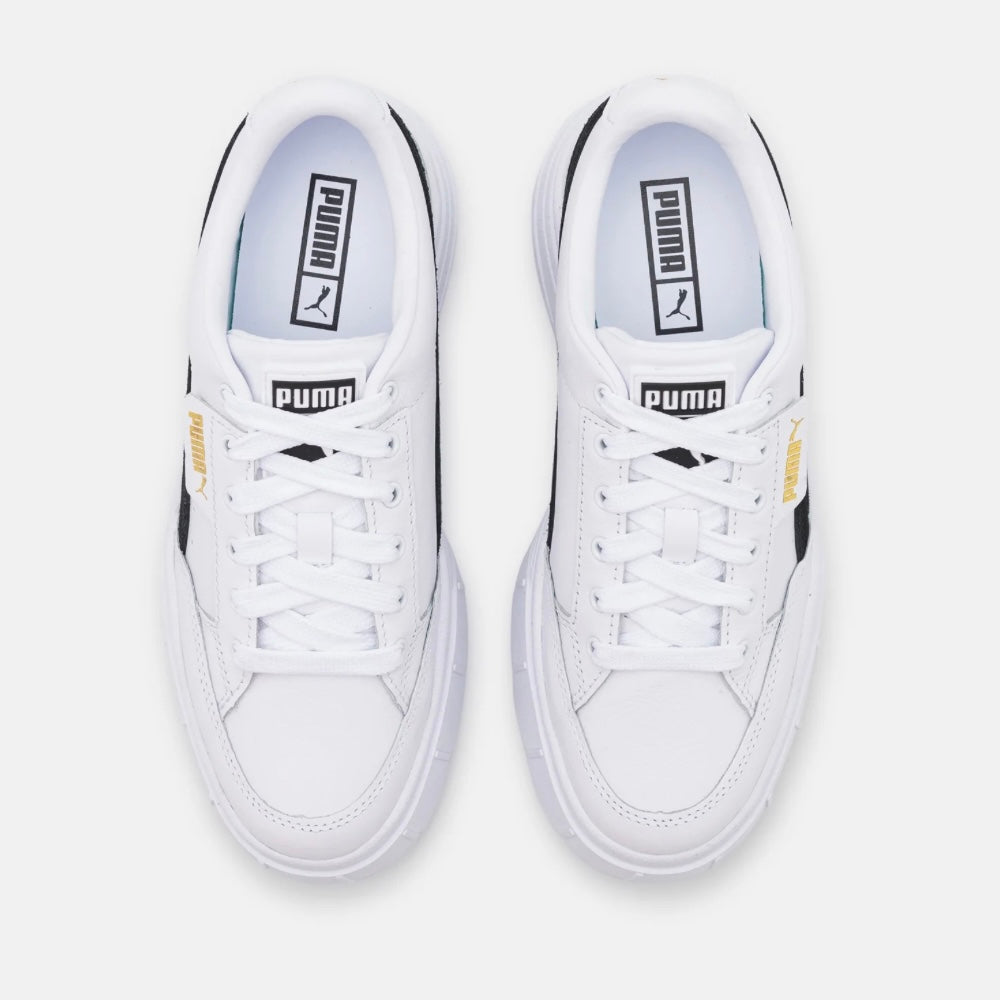 Puma Mayze Stack Leather white black 384363-04