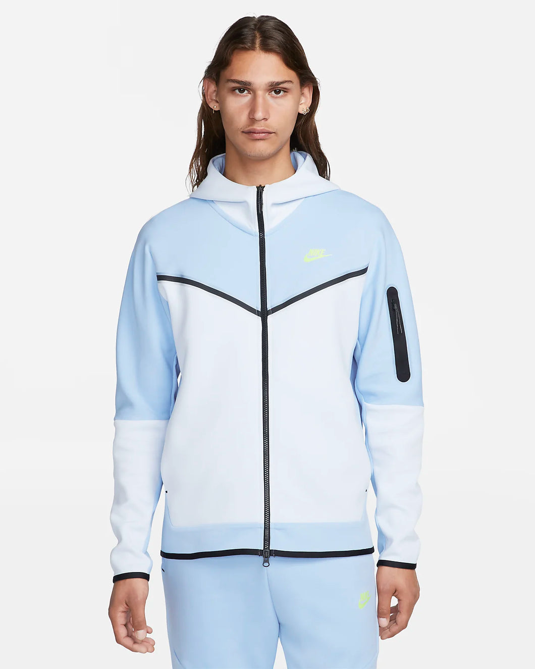 Nike Sportswear Tech Fleece Full-Zip Hoodie cobalt bliss grey DV0537-479