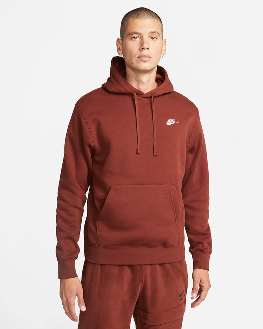 Nike Sportswear Club Pullover Hoodie Fleece Oxen Brown BV2654-217