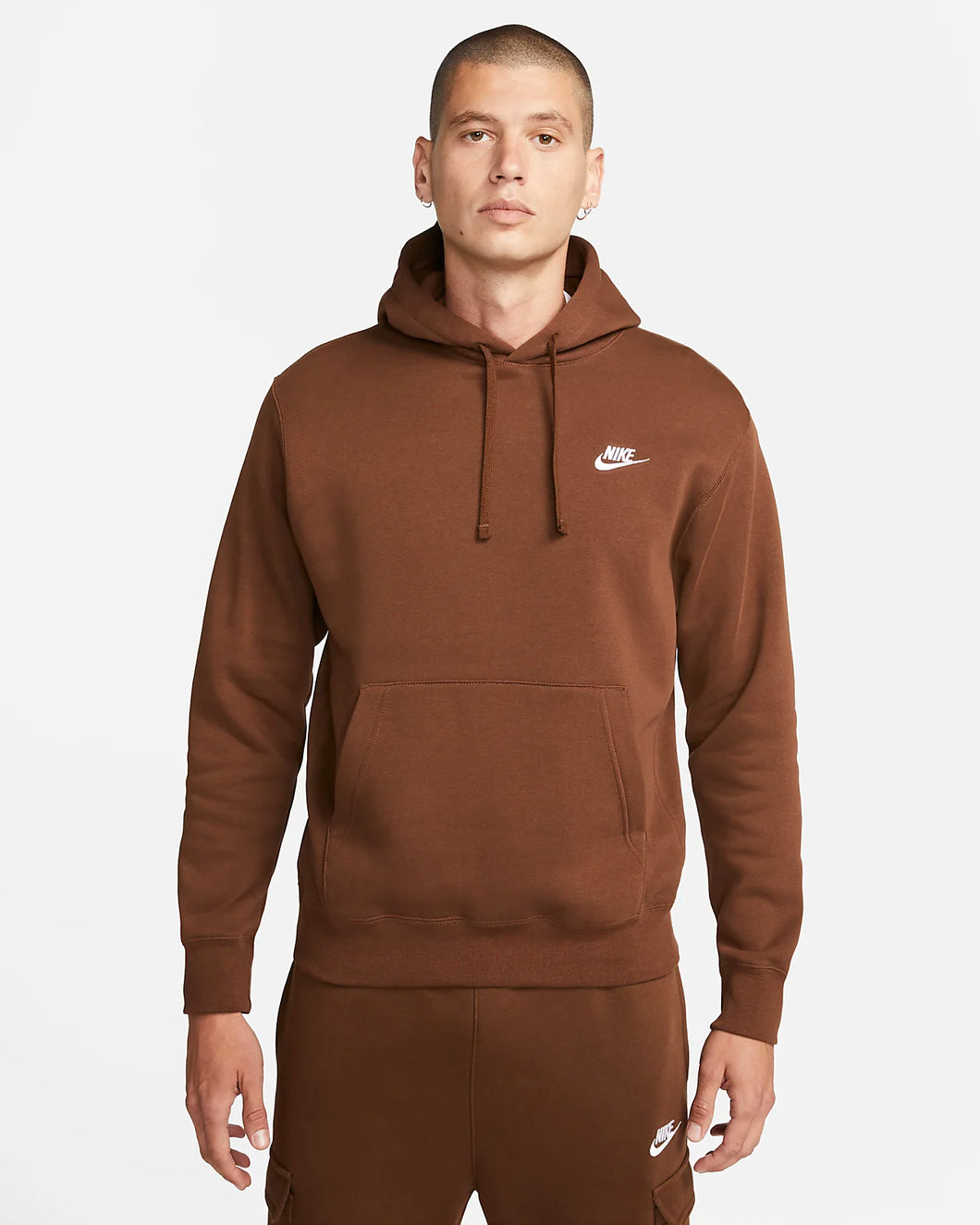 Nike Sportswear Club Pullover Hoodie Fleece Cacao Wow BV2654-259