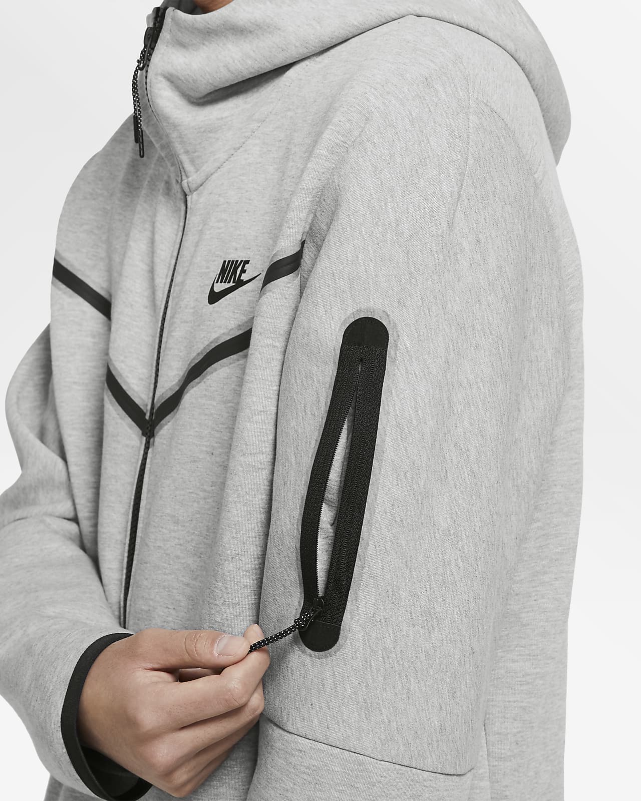 Nike Sportswear Tech Fleece Full-Zip Hoodie Grey CU4489-063