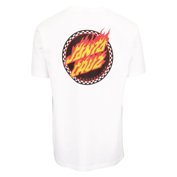 Santa Cruz Check Ringed Flamed Dot T-Shirt