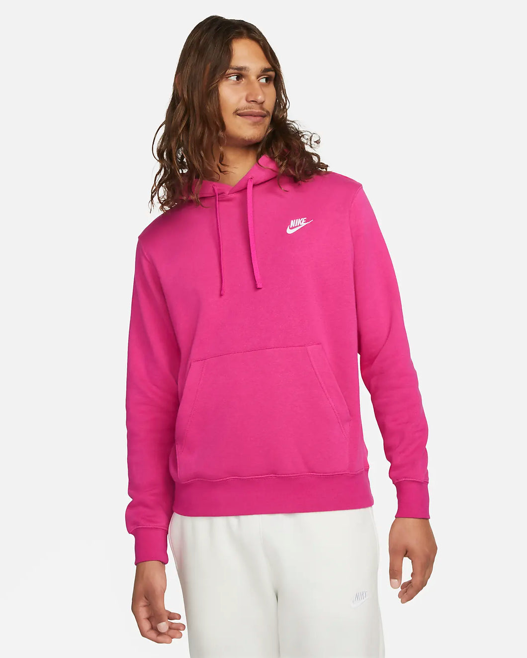 Nike Sportswear Club Pullover Hoodie Fleece Active Pink BV2654-621