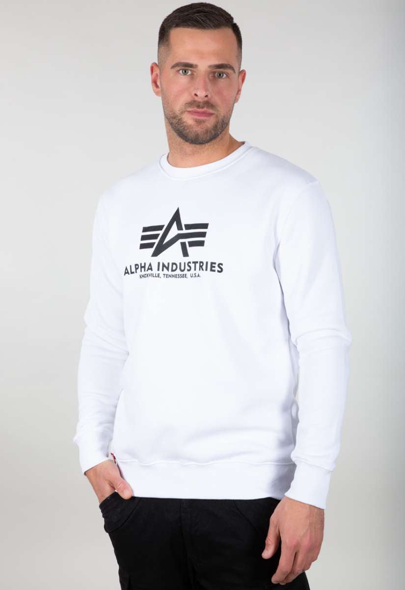 Alpha Industries Basic Sweater white 178302-009
