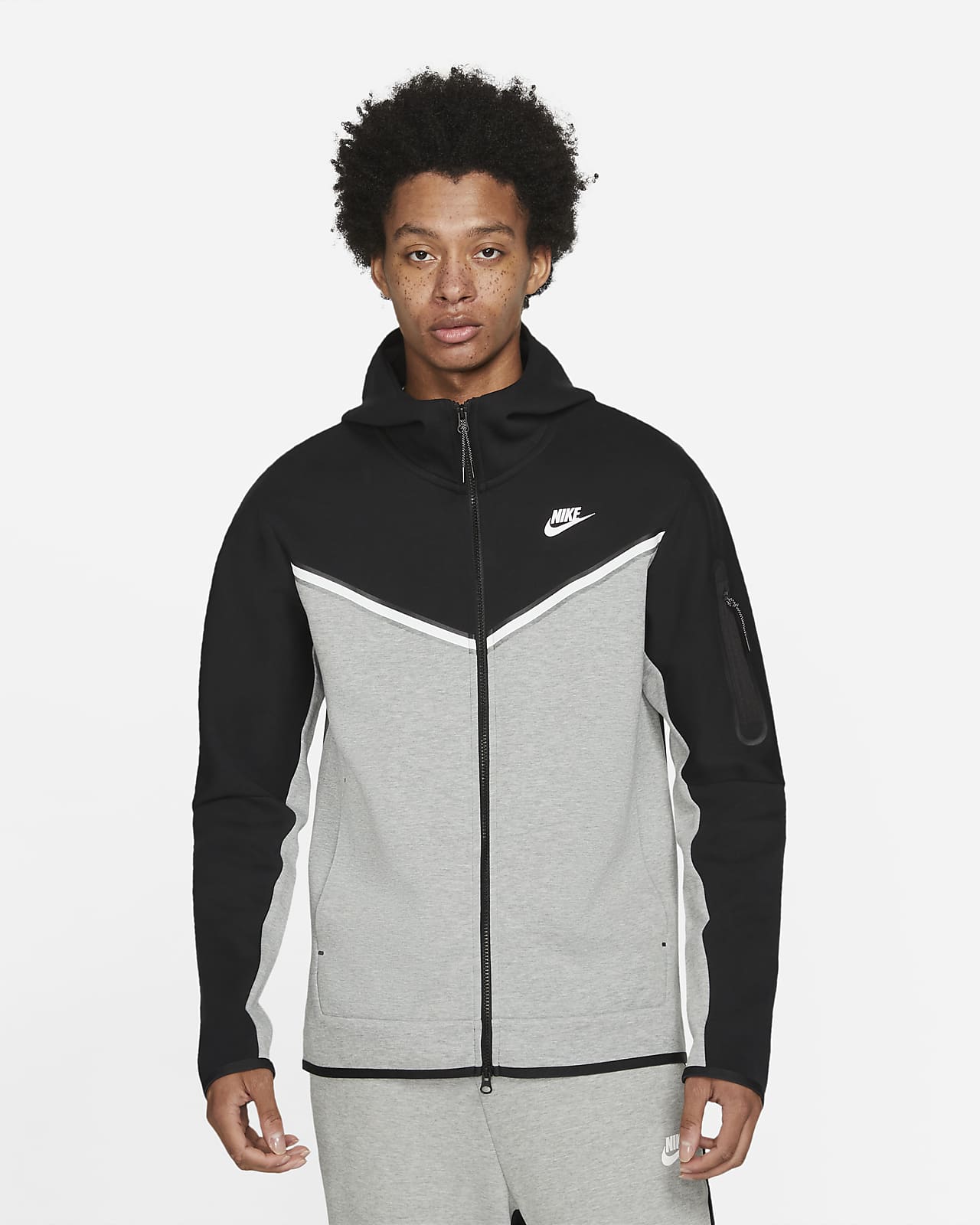 Black grey nike hoodie online