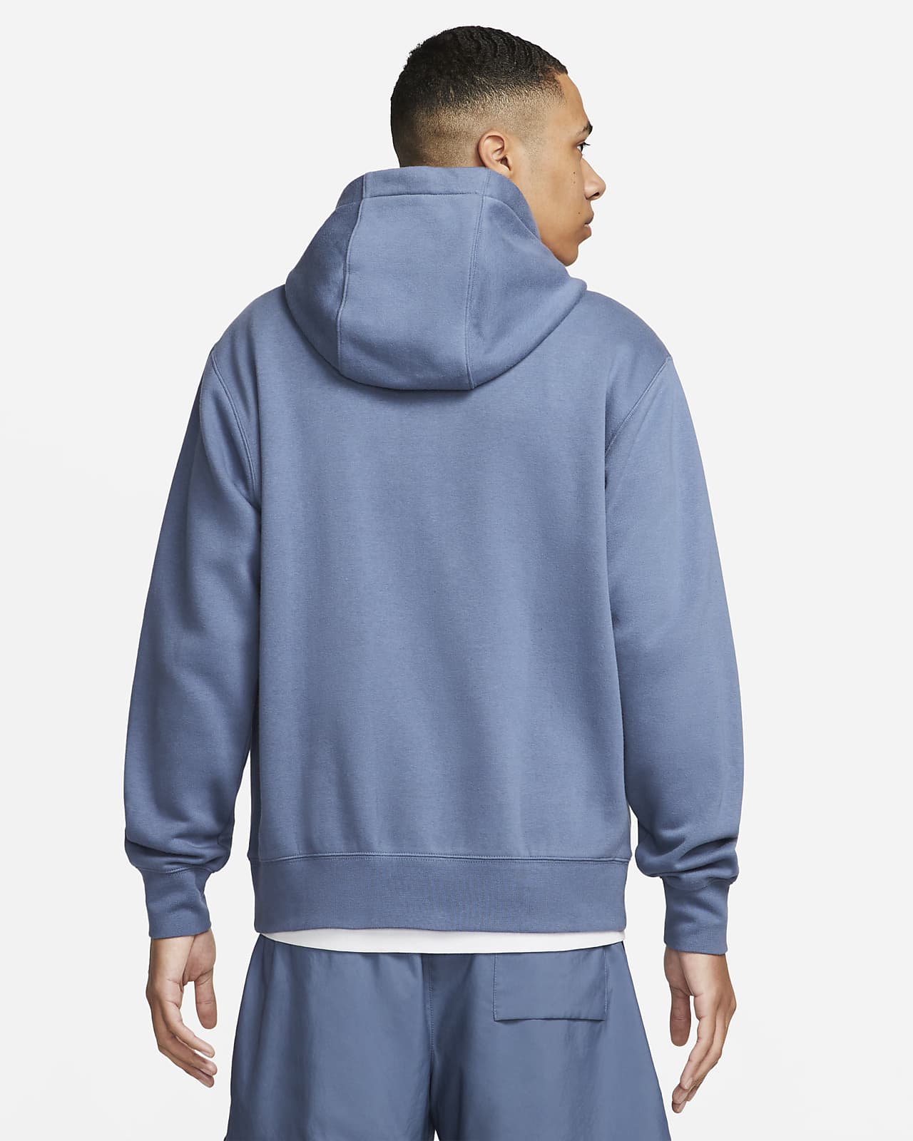Nike Sportswear Club Pullover Hoodie Fleece Diffused Blue BV2654-491