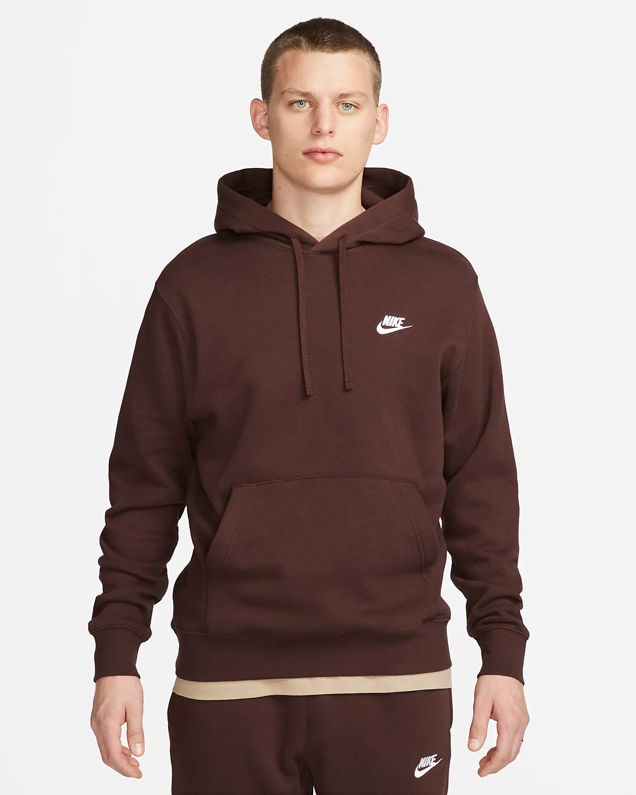 Nike Sportswear Club Pullover Hoodie Fleece Earth BV2654-227
