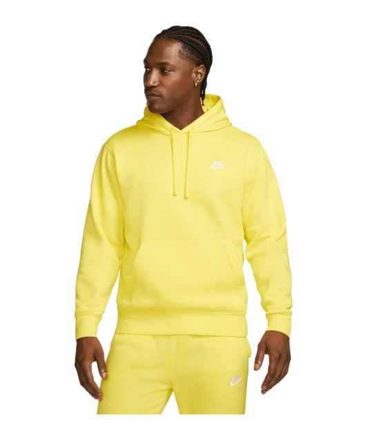 Nike Sportswear Club Pullover Hoodie Fleece yellow strike BV2654-765