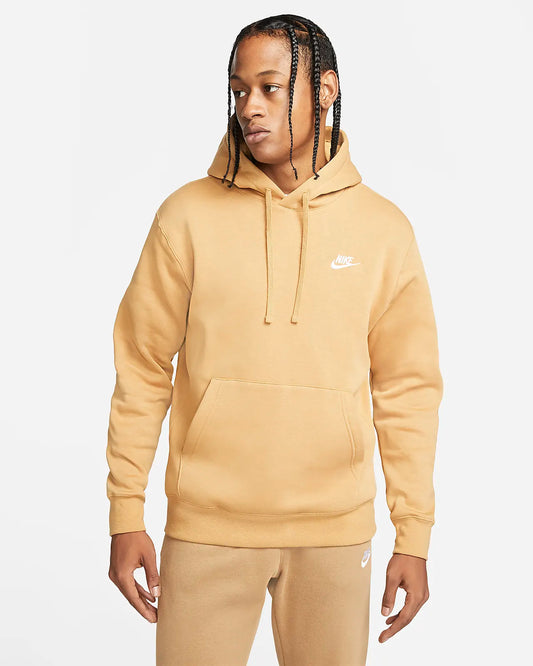 Nike Sportswear Club Pullover Hoodie Fleece Elemental Gold BV2654-722